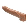 PRETTY LOVE - MANCHON D'EXTENSION PÉNIENNE AJUSTABLE 26 CM Ø 4 CM NATUREL