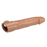 PRETTY LOVE - MANICOTTO REGOLABILE PER ALLUNGAMENTO DEL PENE 26 CM Ø 4 CM MARRONE