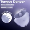 SATISFYER - TONGUE DANCER STIMULATEUR CLITORIAL AVEC VIBRATIONS ET PULSATIONS LILAS