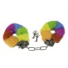 SPENCER & FLEETWOOD - HANDSCHELLEN AUS METALL MIT REGENBOGENGEFÜTTERT