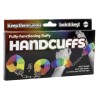 SPENCER & FLEETWOOD - RAINBOW LINED METAL HANDCUFFS
