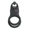 PRETTY LOVE - GOODWIN RECHARGEABLE DOUBLE VIBRATING COCK RING BLACK