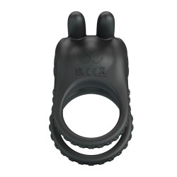 PRETTY LOVE - SINI RECHARGEABLE VIBRATING COCK RING 10 FUNCTIONS BLACK
