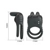 PRETTY LOVE - SINI RECHARGEABLE VIBRATING COCK RING 10 FUNCTIONS BLACK