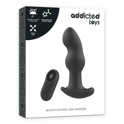 ADDICTED TOYS - REMOTE CONTROL PLUG ANAL P-SPOT BLACK