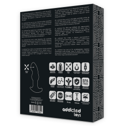 ADDICTED TOYS - PLUG DE CONTROLE REMOTO ANAL P-SPOT PRETO