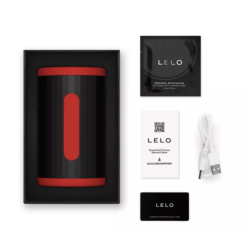 LELO - F2S DOUBLE SONIC MALE STROKER MIT DUALER SCHALLSTIMULATION ROT