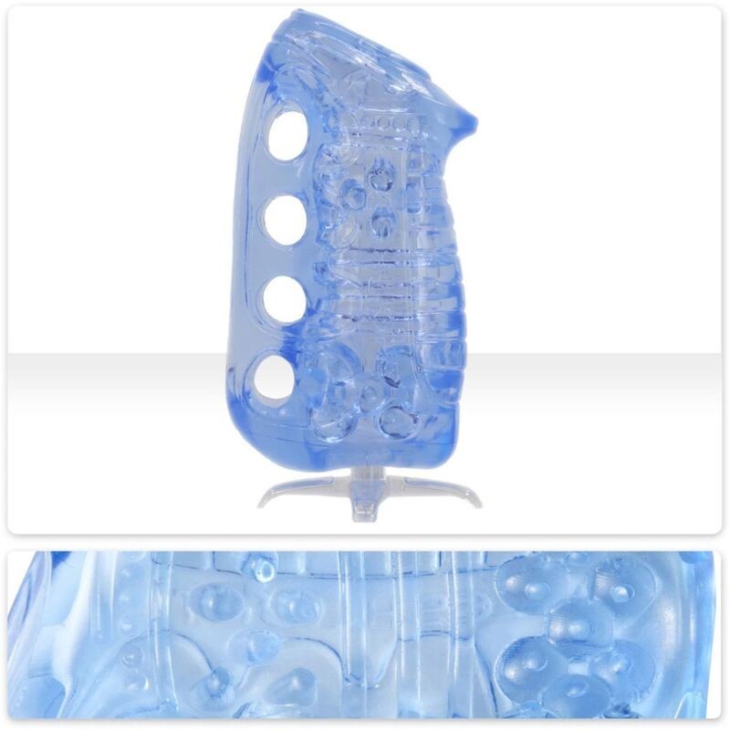 FLESHLIGHT – FLESHSKINS GRIP BLUE ICE MANUAL MALE MASTURBATOR BLUE