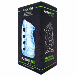 FLESHLIGHT – FLESHSKINS GRIP BLUE ICE MANUAL MALE MASTURBATOR BLUE