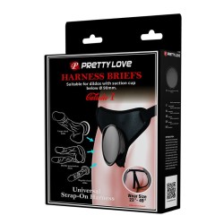 PRETTY LOVE - IMBRACATURA UNIVERSALE CON STRAP-ON NERA