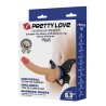 PRETTY LOVE - YETI HARNAIS À STRAP-ON YETI AVEC GODEMICHET À VENTOUSE