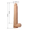 PRETTY LOVE - DANY DILDO FLESSIBILE E REALISTICO CON VENTOSA 36 CM -Ø- 5.6 CM