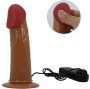 PRETTY LOVE - STARKS CUECAS DE ARNÊS DILDO VIBRAO MULTI-VELOCIDADE 17,5 CM CASTANHO CLARO