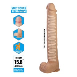 PRETTY LOVE - PAT DILDO FLESSIBILE E REALISTICO CON VENTOSA 40 CM -Ø- 6 CM