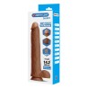 PRETTY LOVE - DANY REALISTIC FLEXIBLE DILDO WITH SUCTION CUP 36 CM -Ø- 5.6 CM BROWN