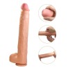 PRETTY LOVE - RAEL GODEMICHET RÉALISTE FLEXIBLE AVEC VENTOUSE 40 CM -Ø- 6 CM MARRON