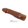PRETTY LOVE - DONALD REALISTIC VIBRATOR 19.5 CM Ø 4 CM BROWN