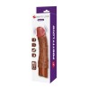 PRETTY LOVE - DONALD VIBRATORE REALISTICO 19,5 CM Ø 4 CM MARRONE