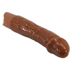 PRETTY LOVE - DONALD VIBRATORE REALISTICO 19,5 CM Ø 4 CM MARRONE