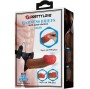 PRETTY LOVE - STARKS HARNESS SLIP MULTI-SPEED VIBRATION DILDO 17,5 CM HELLBRAUN