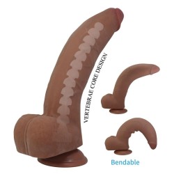 PRETTY LOVE - ULRIC REALISTISCHER FLEXIBLER DILDO 26 CM Ø 5,5 CM TPE BRAUN