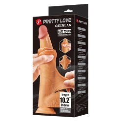 PRETTY LOVE - QUINLAN GODEMICHET RÉALISTE 26 CM Ø 5,5 CM NATUREL