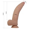 PRETTY LOVE - DILDO REALISTICO QUINLAN 26 CM Ø 5.5 CM NATURALE