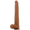 PRETTY LOVE - VIGGO DILDO REALISTICO MORBIDO AL TOCCO DELLA PELLE, 36,5 CM MARRONE