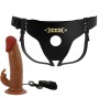 PRETTY LOVE - MARION HARNESS CUECAS UNIVERSAIS COM DILDO VIBRATÓRIO 19 CM MARROM