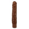 PRETTY LOVE - KESSLER REALISTIC VIBRATING DILDO WITH 10 VIBRATION MODES AND 10 THROWS, 22 CM, BROWN