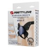 PRETTY LOVE - SLIP UNIVERSALI CON IMBRACATURA STRAP-ON NERI E BLU