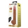 PRETTY LOVE - TOMMY VIBRATORE REALISTICO CON SPINTA E TELECOMANDO, MARRONE SCURO