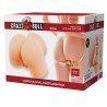 CRAZY BULL - OLIVIA MASTURBADOR VIBRATÓRIO DUPLO VAGINAL E ANAL CARNE