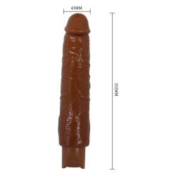 PRETTY LOVE - GAVIN REALISTIC VIBRATOR 25 CM Ø 5 CM BROWN