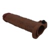 PRETTY LOVE - MANICOTTO VIBRANTE PER PENE QUILLON 20 CM Ø 4 CM MARRONE