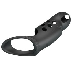 PRETTY LOVE - CRAIG RECHARGEABLE VIBRATING PENIS RING BLACK