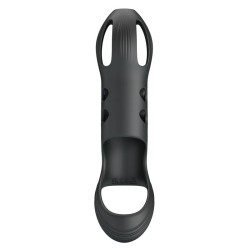 PRETTY LOVE - CRAIG RECHARGEABLE VIBRATING PENIS RING BLACK