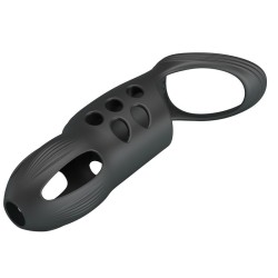 PRETTY LOVE - CRAIG RECHARGEABLE VIBRATING PENIS RING BLACK