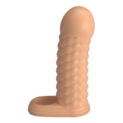 PRETTY LOVE - WOLFRAM MANICOTTO PER ALLUNGAMENTO DEL PENE 11,5 CM Ø 3,8 CM NATURALE