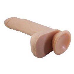 PRETTY LOVE - DAVEY DILDO VIBRANTE CON SPINTA E ROTAZIONE, TELECOMANDO, 22,5 CM Ø 4,8 CM NATURALE