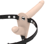 FETISH SUBMISSIVE HARNESS - VIBRADOR FLESH UP DE DUPLA PENETRAO