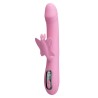 PRETTY LOVE - VIBRADOR BELLA RABBIT COM ESTIMULAÇÃO DE BORBOLETA E LED ROSA