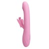 PRETTY LOVE - VIBRATEUR BELLA RABBIT AVEC STIMULATION PAPILLON ET LED ROSE