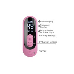 PRETTY LOVE - BELLA RABBIT VIBRATOR WITH BUTTERFLY STIMULATION AND LED PINK