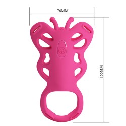 PRETTY LOVE - MASSEUR DE CULOTTE PAPILLON ROSE