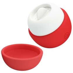 PRETTY LOVE - STIMOLATORE CLITORIDEO RICARICABILE CON EFFETTO LINGUA ROSSO