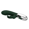 PRETTY LOVE - NAUGHTY BUNNY RABBIT VIBRATOR 30 FUNCTIONS USB RECHARGEABLE GREEN