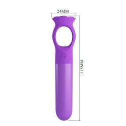 PRETTY LOVE - GIANA RECHARGEABLE MINI VIBRATOR MASSAGER PURPLE