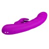 PRETTY LOVE - MONICA VIBRATEUR RECHARGEABLE À DOUBLE STIMULATION POINT G ET CLITORIAL VIOLET