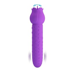 PRETTY LOVE - VIBRATORE RICARICABILE DANNELL PER STIMOLAZIONE ORALE E CLITORIDEA, VIOLA